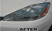 Image of after headlight restoration.